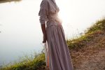 BUNGA  [flow] -  maxi skirt herringbone on Sale