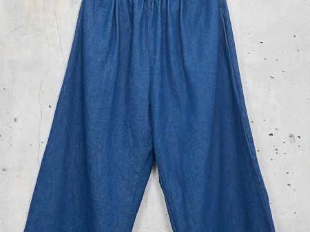 MUDAH [flow] - culotte 100% cotton denim For Sale