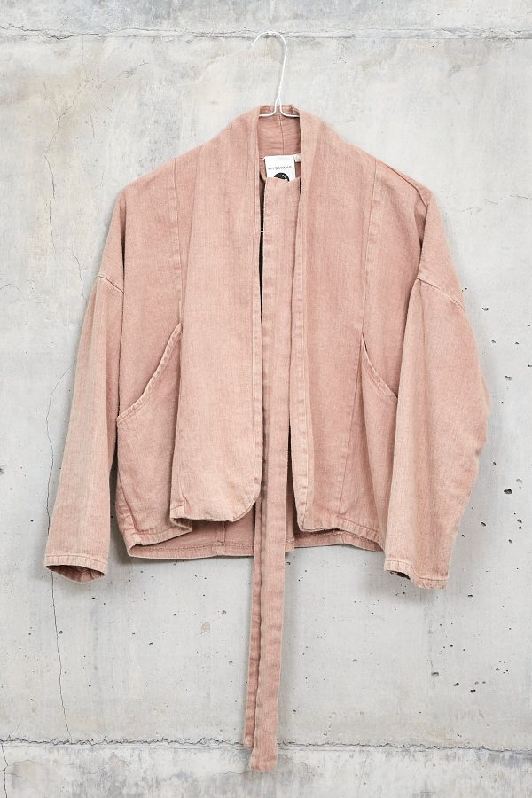 API [flow] - handmade 100% herringbone kimono jacket Online Sale