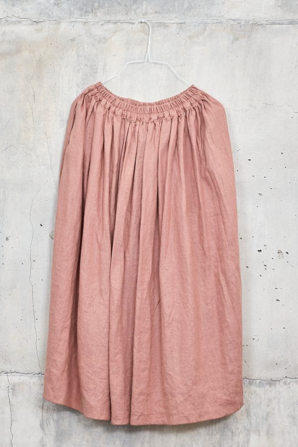 MAWAR [flow] - skirt 100% linen thick Online now