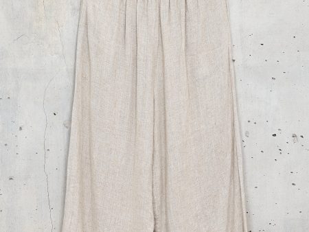 MUDAH [flow] - culotte 100% raw linen Online Hot Sale