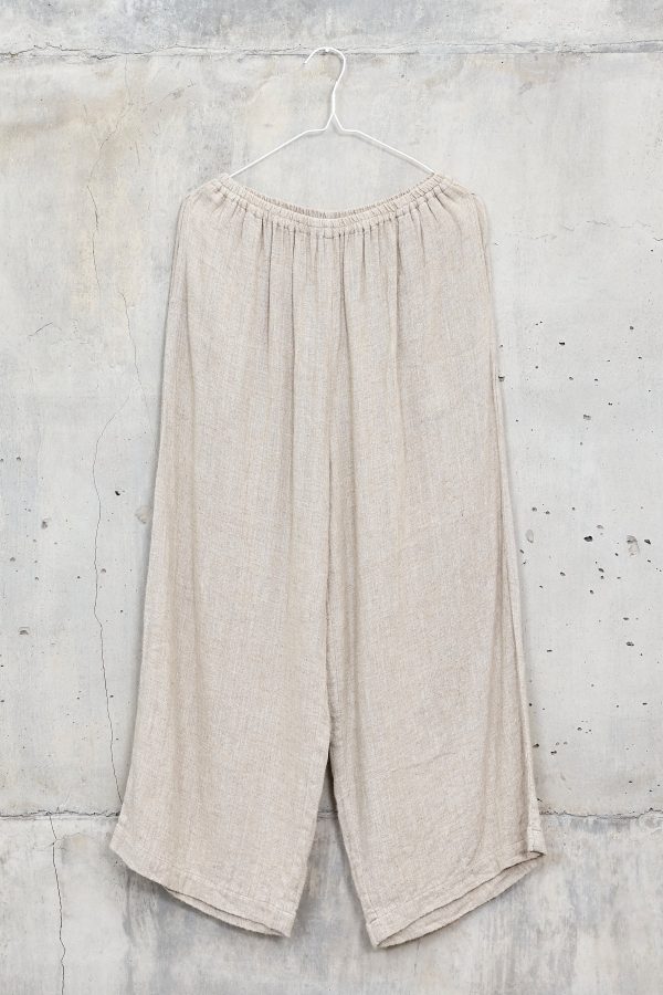 MUDAH [flow] - culotte 100% raw linen Online Hot Sale