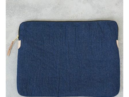 DIA [ flow ] - LAPTOP BAG 15  cotton denim For Cheap