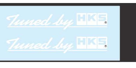 HKS 2024 Series  Tuned by HKS  Sticker W120 White For Discount