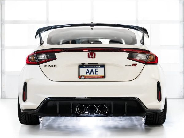 AWE Track Edition Catback Exhaust w  Diamond Black Tips 2023-2024 Honda Civic Type R (FL5) For Cheap