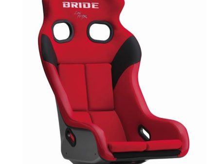 Bride XERO VS Low Max Seat w  Silver FRP Shell and Red Fabric on Sale