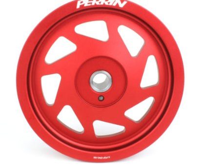 Perrin Red Lightweight Crank Pulley 2017-2024 Impreza Online Sale