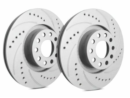 SP Performance Drilled and Slotted Rear Rotor Pair 2015-2021 WRX w  Manual E-Brake Online now