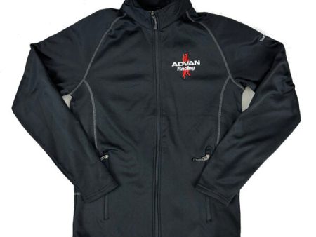 Advan Racing Fleece Zip Up Black Large Hot on Sale