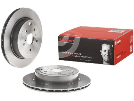 Brembo High Carbon Cast Iron Blank Rear Vented Brake Rotor 2008-2017 STI Cheap