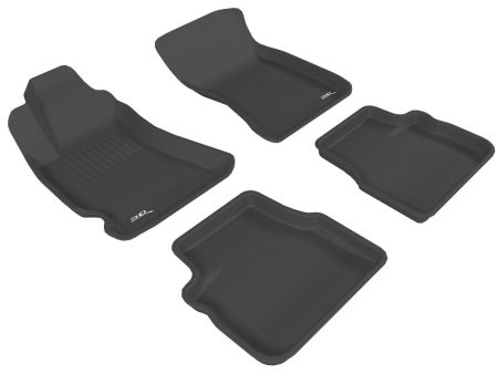 3DMaxpider Front and Rear All-Weather Floor Liner Set Black 2009-2013 Forester Supply