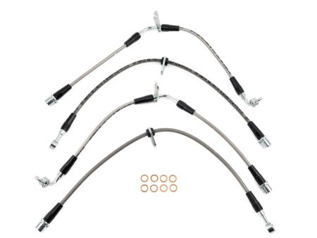 AMS Performance Stainless Steel Brake Line Kit 2022-2024 WRX (Manual Transmission Only) Hot on Sale