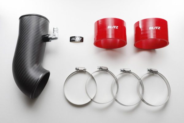 Blitz Carbon Fiber Suction Kit w  Red Couplers 2022-2024 BRZ   2022-2024 GR86 Online Hot Sale