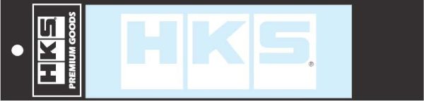 HKS 2024 Series Logo Sticker W135 White on Sale