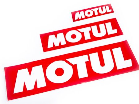 Motul Box Style Slap Sticker Red w  White Logo Online now