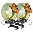 Brembo OE Gold Slotted Brake Kit Rear 2008-2014 WRX Fashion