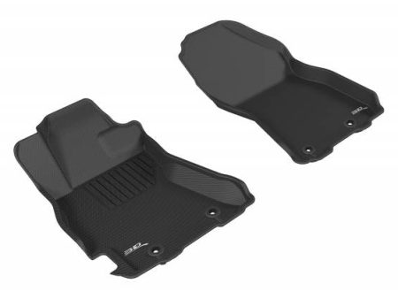 3DMaxpider Front All-Weather Floor Liner Set Black 2015-2019 Legacy   2015-2019 Outback Online