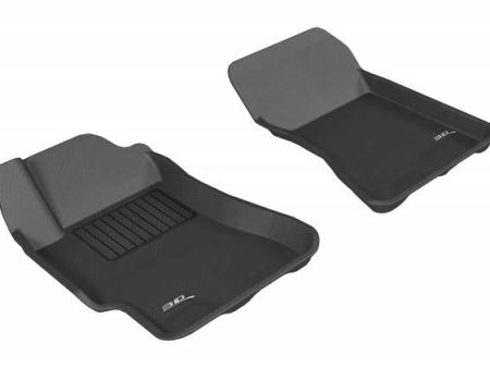 3DMaxpider Front All-Weather Floor Liner Set Black 2002-2007 Impreza Sedan   2002-2007 WRX Sedan   2002-2007 STI Sedan For Discount