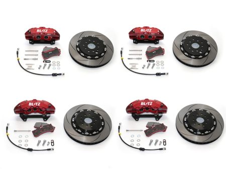 Blitz 6 4 Piston Big Brake Kit w  Street Series Pads 2013-2024 BRZ   2022-2024 GR86 Discount