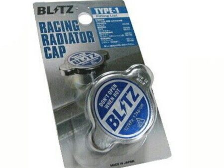 Blitz Racing Type 1 Radiator Cap Blue 1.3 Bar 2002-2021 WRX   2002-2021 STI For Sale