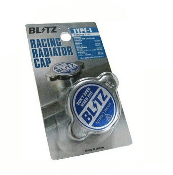 Blitz Racing Type 1 Radiator Cap Blue 1.3 Bar 2002-2021 WRX   2002-2021 STI For Sale