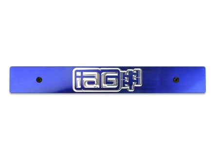 IAG Performance Stealth License Plate Delete Blue 2015-2020 WRX   2015-2020 STI Online Hot Sale