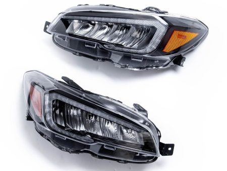 Molded Innovations Paragon Series Sequential LED Headlights w  Amber Reflector 2015-2017 WRX   2015-2017 STI   2018-2021 WRX Base & Premium For Cheap