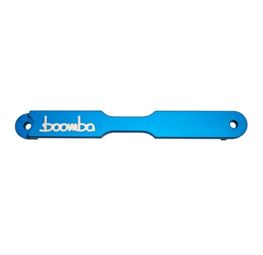 Boomba Racing Aluminum Battery Tie Down Blue Finish 2015-2024 WRX For Cheap