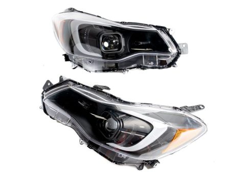 Akkon Black Base w  Smoke Lense Projector Headlights w  DRL Bar 2012-2016 Impreza w  Halogen Low Beam   2013-2016 Crosstrek w  Halogen Low Beam Online