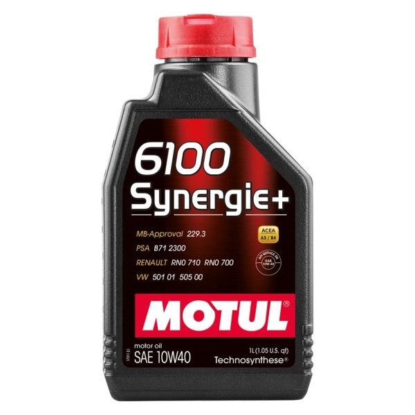 Motul 6100 10W-40 SYNERGIE+ Motor Oil 1L Bottle Online now