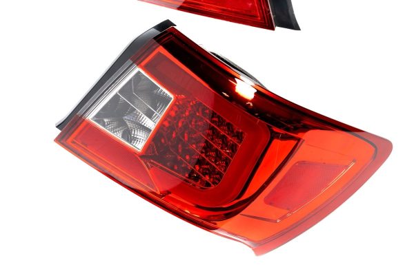 Akkon LED Tail Lights Red Base w  Red Lense 2008-2014 WRX Sedan   2011-2014 STI Sedan Online Hot Sale