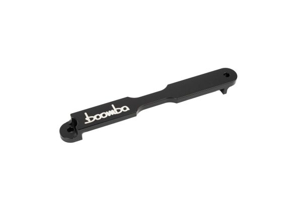 Boomba Racing Aluminum Battery Tie Down Black Finish 2015-2024 WRX For Sale