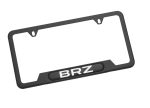 Subaru OEM License Plate Frame Stainless Steel Matte Black w  BRZ Logo 2013-2024 BRZ Online