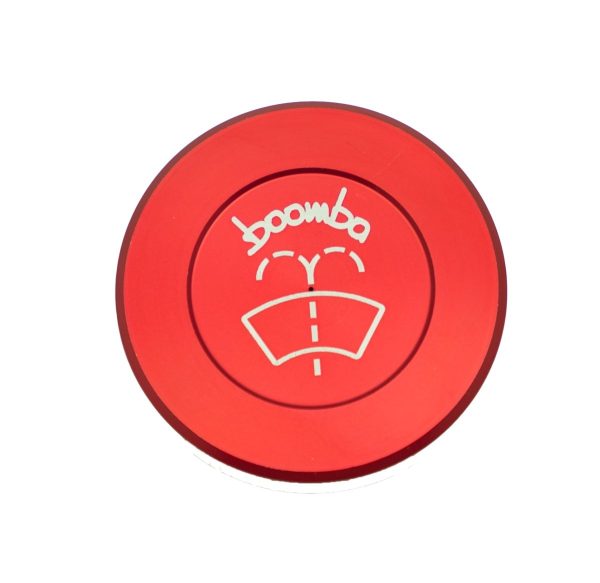 Boomba Racing Aluminum Windshield Washer Reservoir Cap Red Finish 2015-2021 WRX on Sale