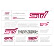 Subaru JDM STI Transfer Sticker Pack Online Sale