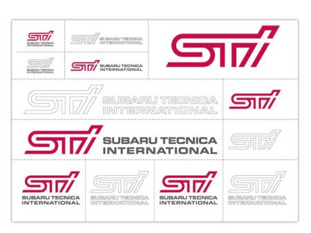 Subaru JDM STI Transfer Sticker Pack Online Sale