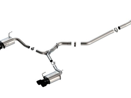 Borla S-Type Cat Back Exhaust w  Ceramic Black Steel Tips 2015-2021 WRX   2015-2021 STI Online now