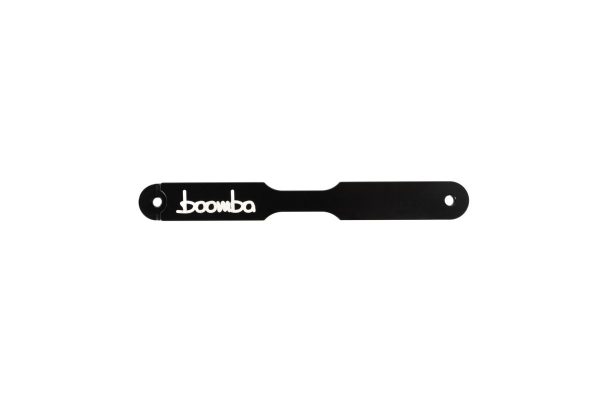 Boomba Racing Aluminum Battery Tie Down Black Finish 2015-2024 WRX For Sale