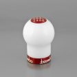 Boomba Racing 270g Weighted Delrin Shift Knob White w  Red Finish Most Subaru Models Online Sale