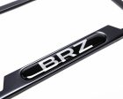 Subaru OEM License Plate Frame Stainless Steel Matte Black w  BRZ Logo 2013-2024 BRZ Online