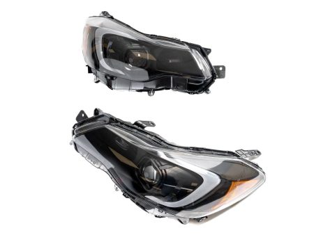 Akkon Black Base w  Clear Lense Projector Headlights w  DRL Bar 2012-2016 Impreza w  Halogen Low Beam   2013-2014 Crosstrek Hot on Sale