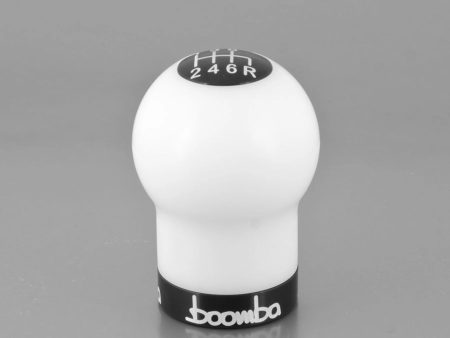 Boomba Racing 270g Weighted Delrin Shift Knob White w  Black Finish Most Subaru Models For Discount