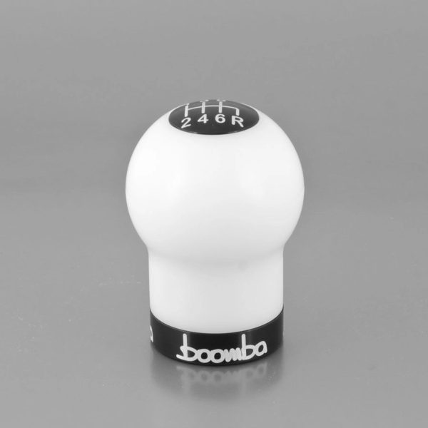 Boomba Racing 270g Weighted Delrin Shift Knob White w  Black Finish Most Subaru Models For Discount