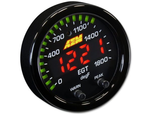 AEM X-Series EGT Exhaust Gas Temperature Gauge 52mm on Sale