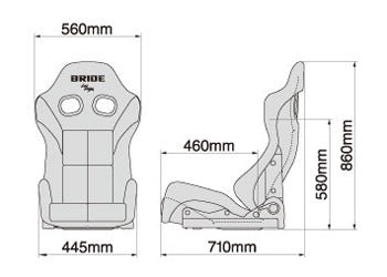 Bride GIAS III Low Max Reclinable Black Carbon Aramid Shell w  Gradation Fabric Seat and Standard Cushion Fashion