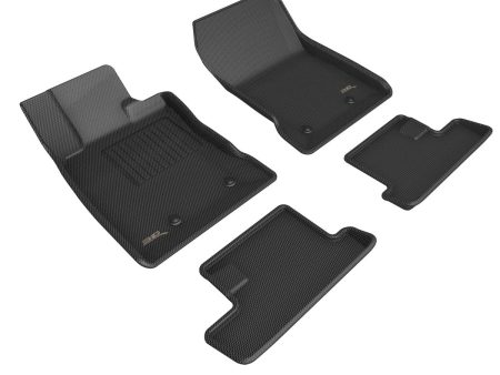 3DMaxpider Front and Rear All-Weather Floor Liner Set Black 2022-2024 BRZ   2022-2024 GR86 Hot on Sale