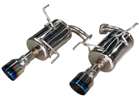 Blitz NUR-SPEC Custom Series Axle Back Exhaust w  Burnt Stainless Tips 2022-2024 WRX Online Hot Sale