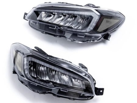 Molded Innovations Paragon Series Sequential LED Headlights w  Clear Reflector 2015-2017 WRX   2015-2017 STI   2018-2021 WRX Base & Premium Fashion