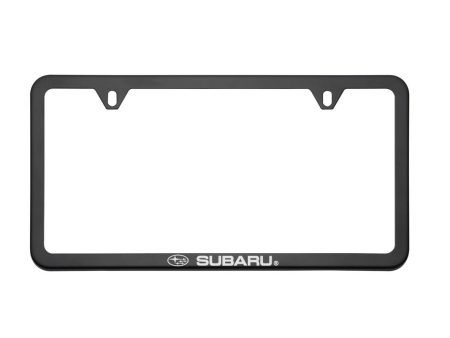 Subaru OEM License Plate Frame Matte Black 2007-2024 WRX   2007-2021 STI   2009-2021 Forester   2018-2021 Crosstrek For Discount